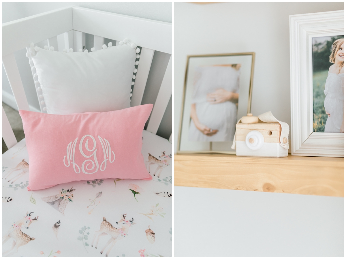 white bright and pale pink nuetral nursery 
