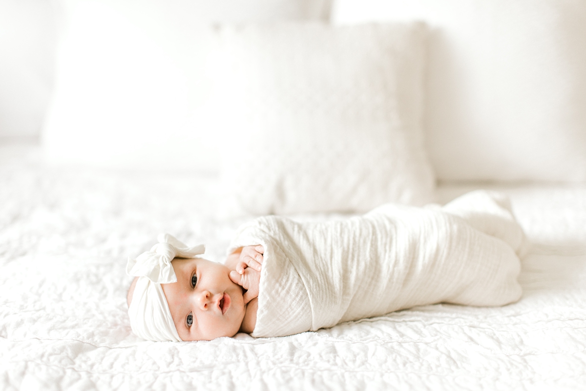 in home lifestyle newborn portraits Maryland photography photo 1